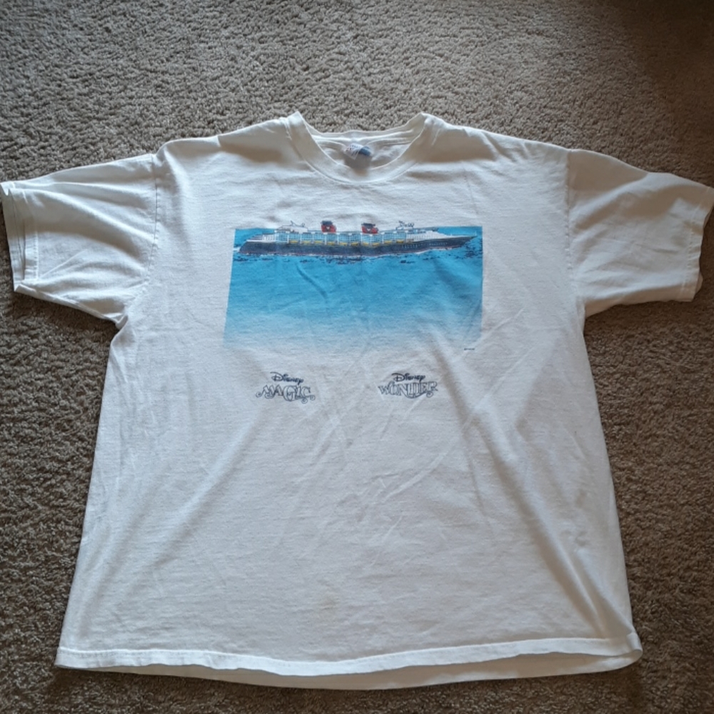 Disney Cruise ship team shirt rare vintage
